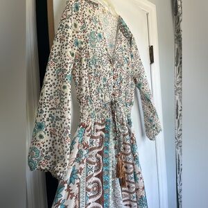 Sheer boho duster/maxi dress